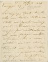 Brief von Grazia Deledda an Domenico Oliva, 1. Seite