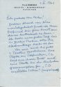Brief von Tilla Durieux an Hein Kohn, 1962, 1. Seite