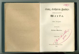 Titelblatt von Franz Freiherrn Gaudy's poetissche und prosaische Werke. Dritter Band