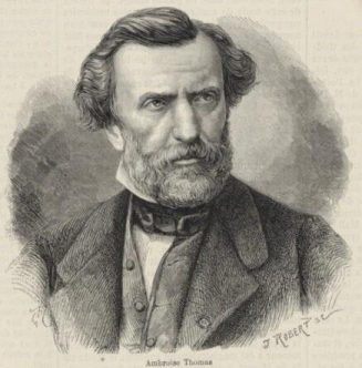 Der franzöische Komponist Ambroise Thomas ( 1811-1898) von Adolphe Mouilleron (1820-1881) & Cha ...