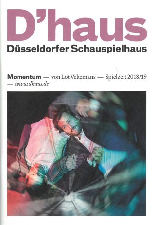 Programmheft zu "Momentum" von Lot Vekemans. Premiere am 12. Oktober 2018 im Central, Große Büh ...