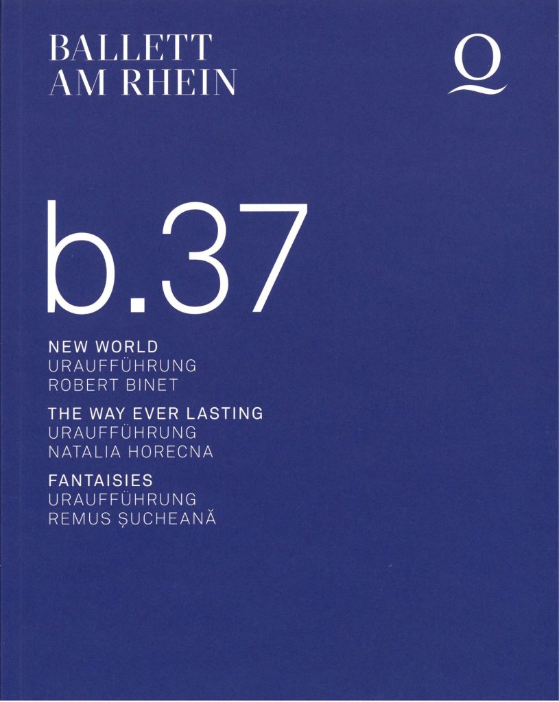 Programmheft Ballett am Rhein - b.37. Premiere am 23. November 2018 im Opernhaus Düsseldorf, De ...
