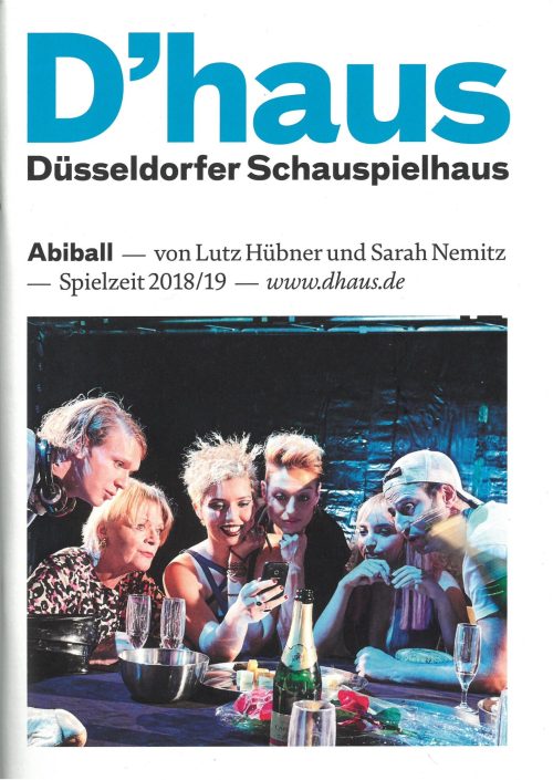 Programmheft zu "Abiball" von Lutz Hübner und Sarah Nemitz.. Permiere am 19. Oktober 2018 im Bü ...