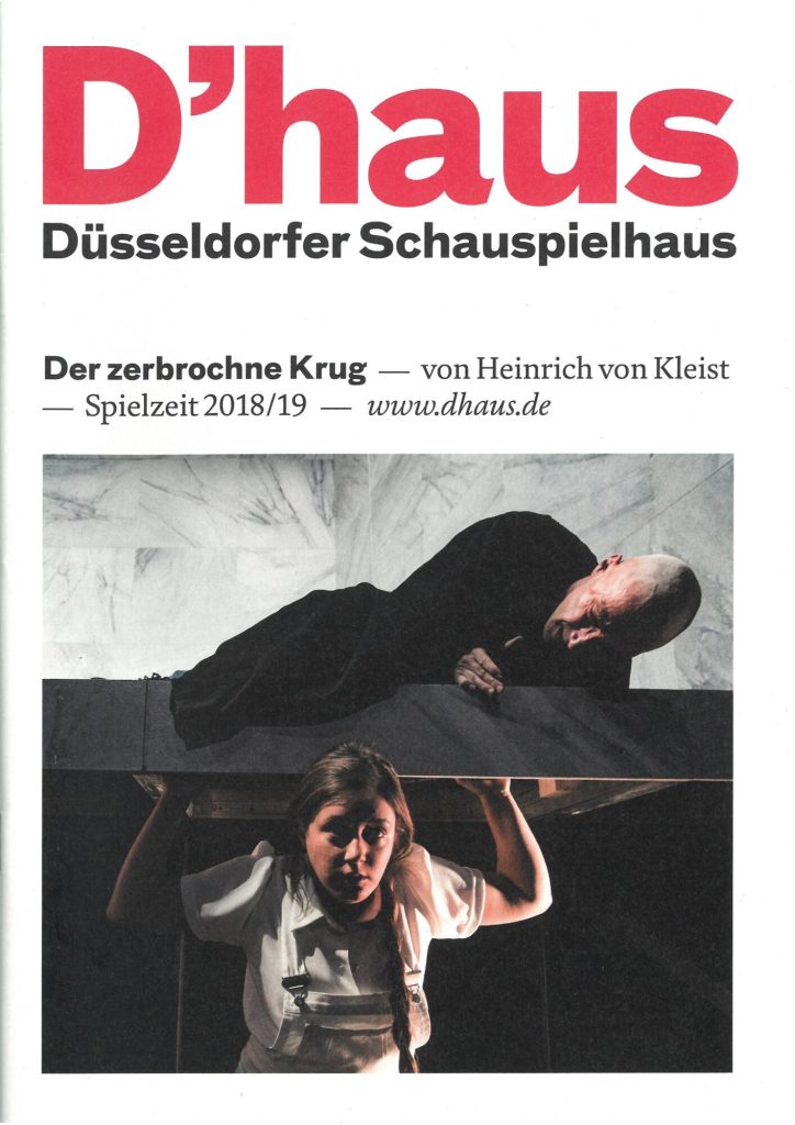 Programmheft zu "Der zerbrochene Krug" von Heinrich von Kleist. Premiere am 8. November 2018 im ...