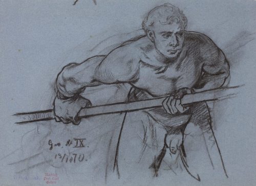 Carl Gehrts (Künstler*in), Studie zum Gastmahl des Gero, 1879