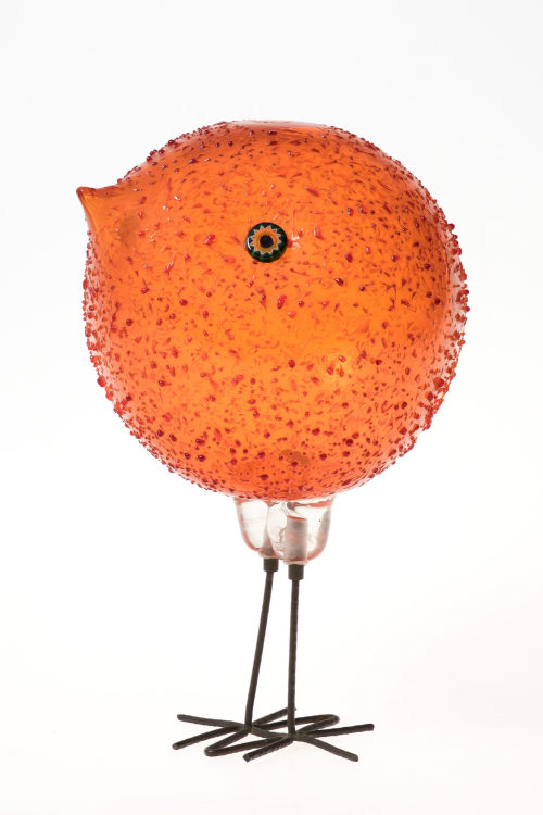 Vetreria Vistosi (Ausführung), Orangefarbenes Küken (pulcino), ca. 1960–1962 (Entwurf)