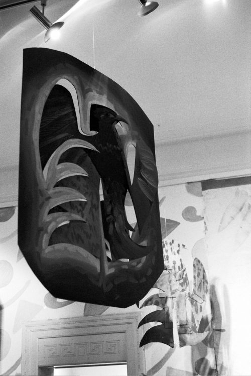 Ruth Weber (Künstler*in), Ausstellung "Der letzte Schrei", Malhaus, Düsseldorf. Horst Gläsker, "Vogel", 1983