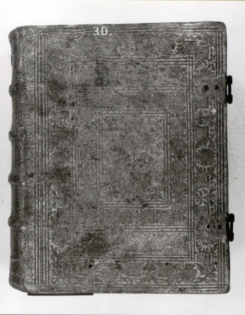 Unbekannt (Künstler*in), Bucheinband mit lateinisch, liturgischer Handschrift, 18. Jahrhundert