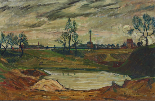 Theo Champion (Künstler*in), Fabriklandschaft, 1919