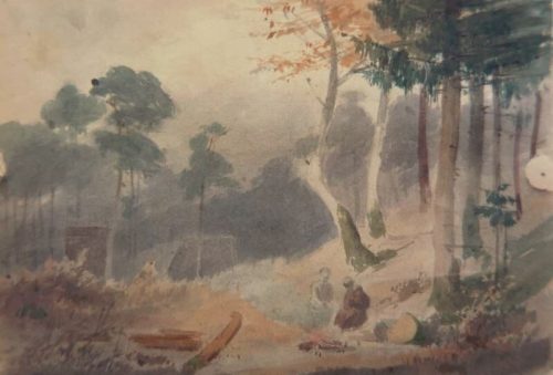 Karl Theodor Reiffenstein (Künstler*in), Waldlandschaft, 2. Hälfte 19. Jahrhundert