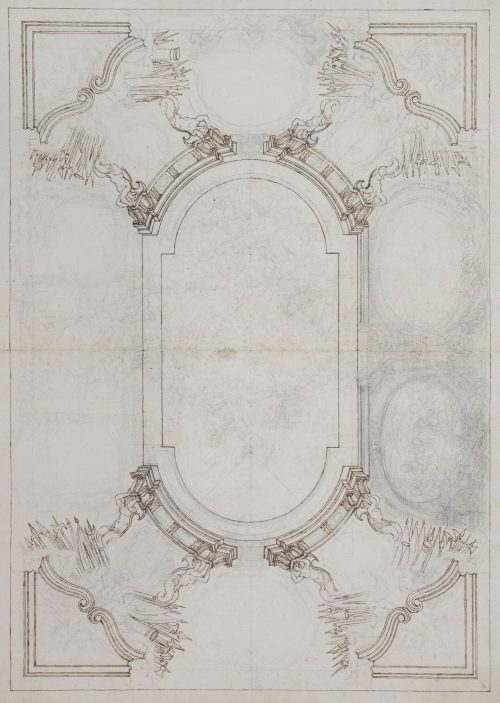 Giovanni Battista Gaulli (Künstler*in), Deckenentwurf, 1693