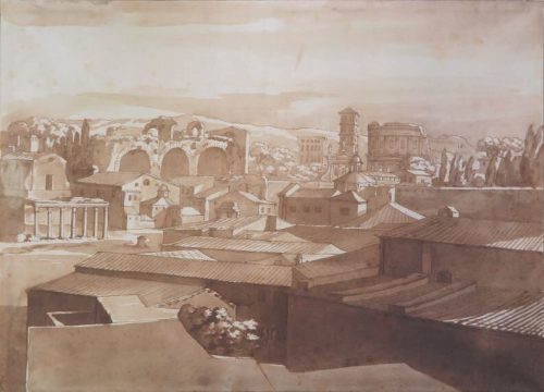 Jacob van der Ulft (Künstler*in), Ansicht von Rom, 2. Hälfte 17. Jahrhundert