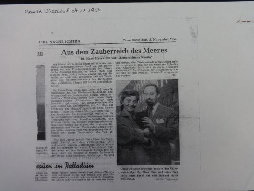 Unbekannt (Hersteller*in), Fotokopien von historischen Zeitungsausschnitten, 1954, 1954