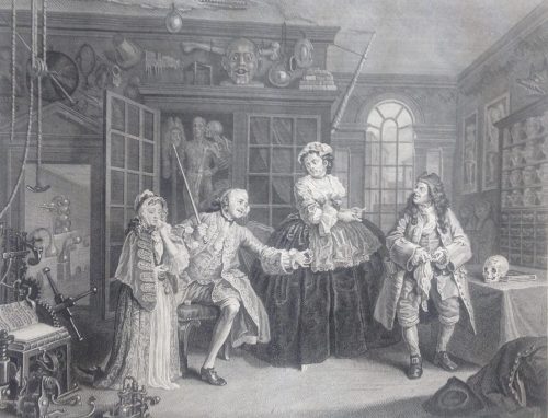 Bernard Baron (Künstler*in), Marriage à la mode, Plate III, 1745