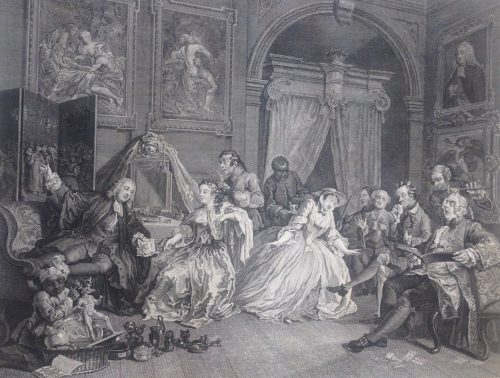 Simon François Ravenet (Künstler*in), Marriage à la mode, Plate IV, 1745