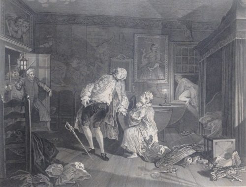 Simon François Ravenet (Künstler*in), Marriage à la Mode, Plate V, 1745