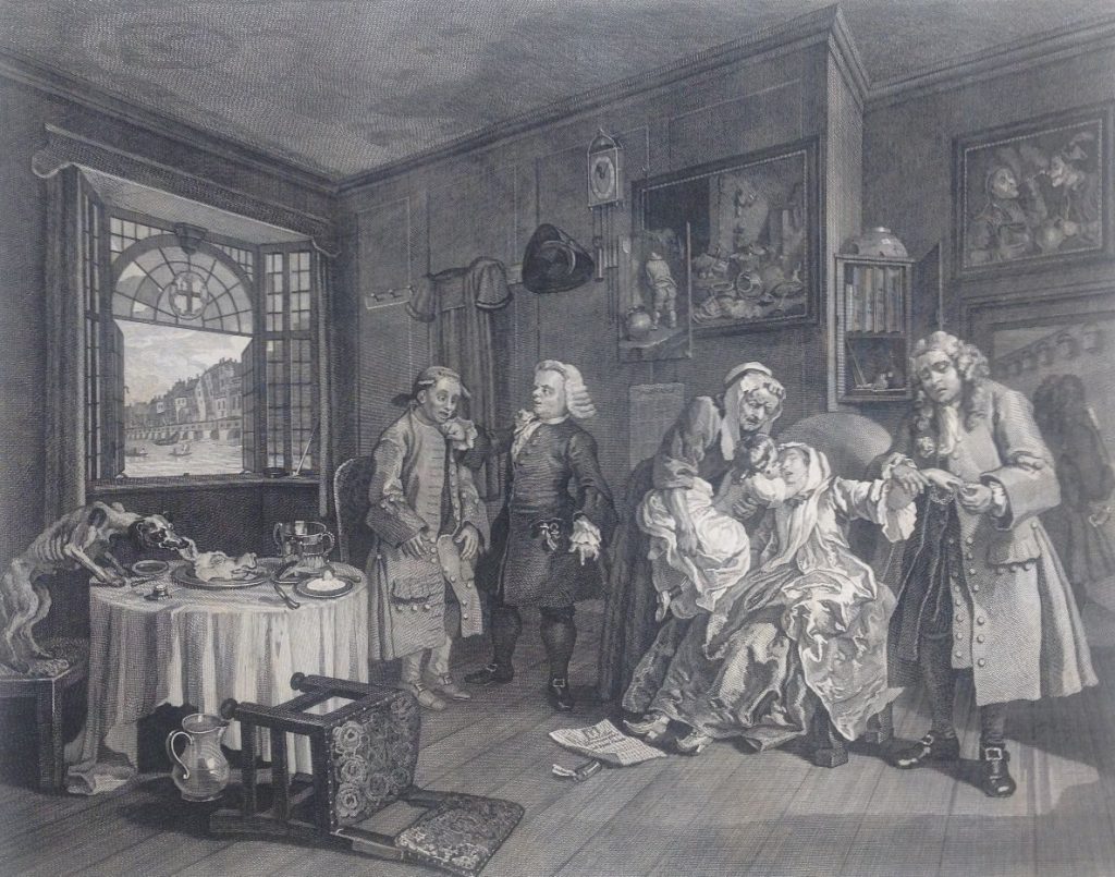 Marriage à la Mode, Plate VI