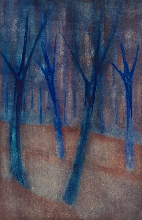 Egon Wilden (Künstler*in), Blaue Bäume, nach 1917