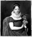 Heinrich Christoph Kolbe, Bildnis einer sitzenden Frau mit Hund, Kunstpalast, Düsseldorf, Inv.- ...