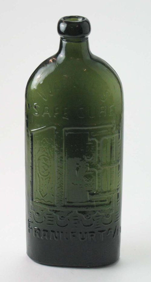 Unbekannt (Künstler*in), Warner's Safe Cure-Flasche, um 1887–1893