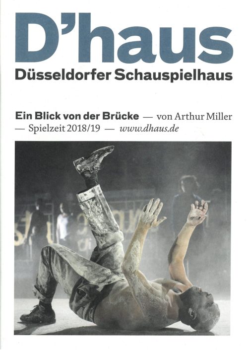 Programmheft zu "Ein Blick von der Brücke" von Arthur Miller. Premiere am 9. März 2019 im Centr ...