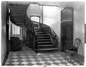 Max Volkhart, Treppe in einem alten Patrizierhaus, 1909, Kunstpalast, Düsseldorf, Inv.-Nr. M 41 ...