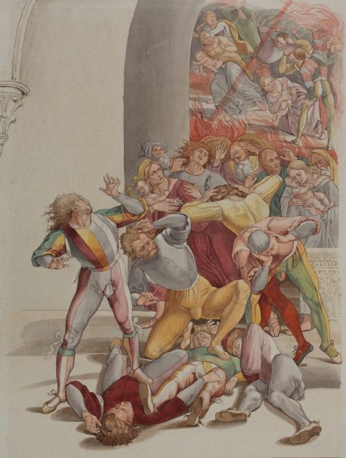 Johann Anton Ramboux (Künstler*in), Die vom Blitz Erschlagenen, 1837–1838