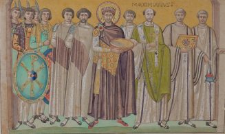 Kaiser Justinian I. und Gefolge