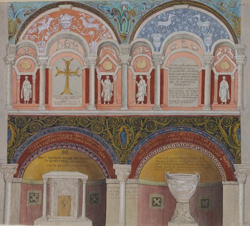 Johann Anton Ramboux (Künstler*in), Innenausstattung des Baptisteriums der Orthodoxen, um 1833