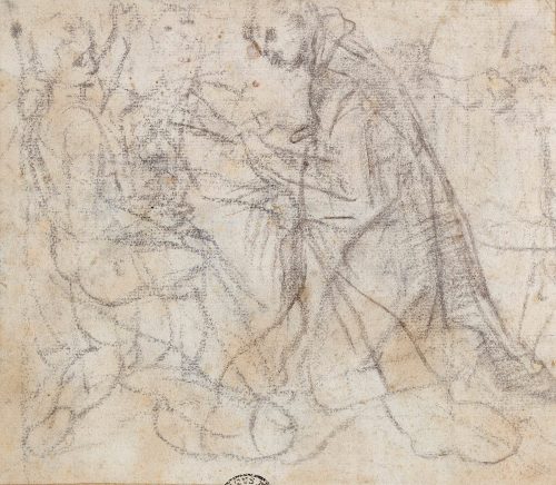 Federico Barocci (Künstler*in), Kompositionsskizze mit drei Figuren, um 1590