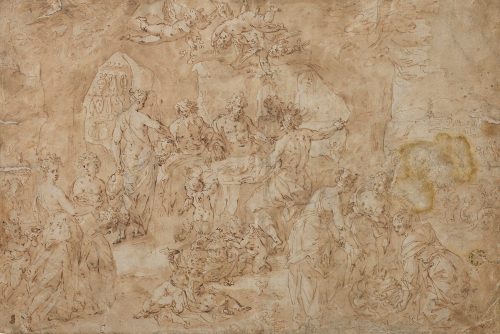 Hendrick de Clerck (Künstler*in), Göttermahl, um 1600