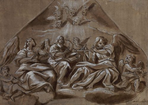 Giovanni Mauro della Rovere (Künstler*in), Konzert der Engel, 1. Viertel, 17. Jahrhundert