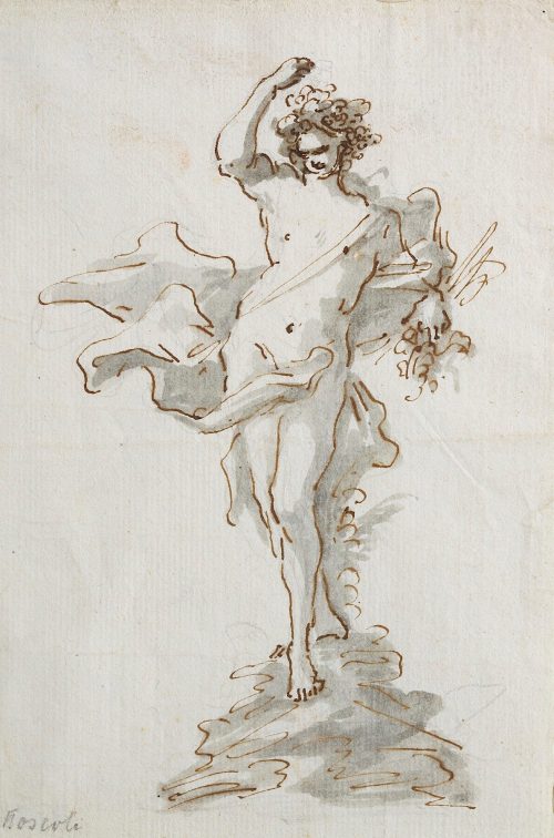 Unbekannt (Künstler*in), Männliche allegorische Gestalt, Bacchus oder der Herbst (?), 18. Jahrhundert