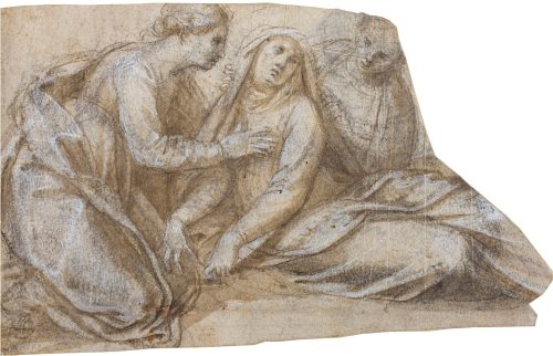 Perin del Vaga (Künstler*in), Maria und die Frauen unter dem Kreuz, 1520–1521