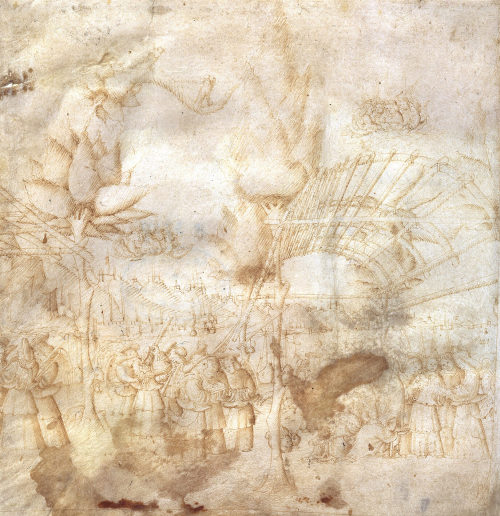 Jacopo Bellini (Künstler*in), Die heilige Familie inmitten von Engelschören, um 1460