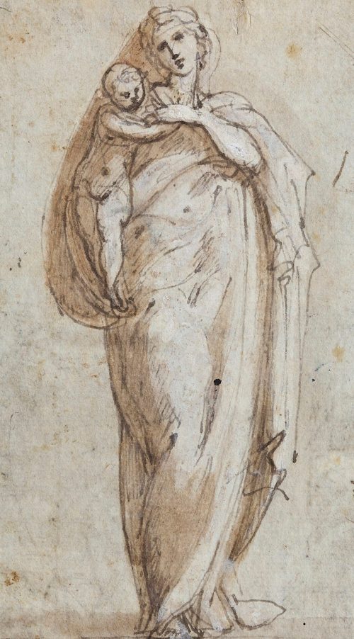 Parmigianino (Künstler*in), Stehende Madonna mit Kind, vor 1540