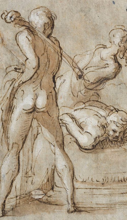 Parmigianino (Künstler*in), Die Enthauptung des hl. Paulus, 1524/1526