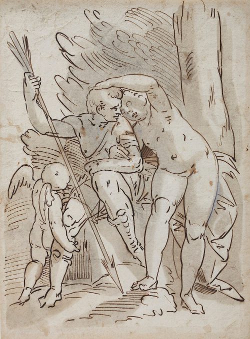 Luca Cambiaso (Künstler*in), Venus versucht Adonis von der Jagd abzuhalten, Ende 16. Jahrhundert