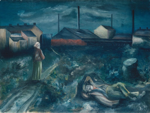 Peter Ludwigs (Künstler*in), Nachtszene. Ziegelei bei Nacht, ca. 1925