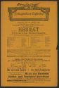 Theaterzettel zu "Hamlet" von William Shakekspeare. Aufführung am 26. Januar 1918  im Schauspie ...