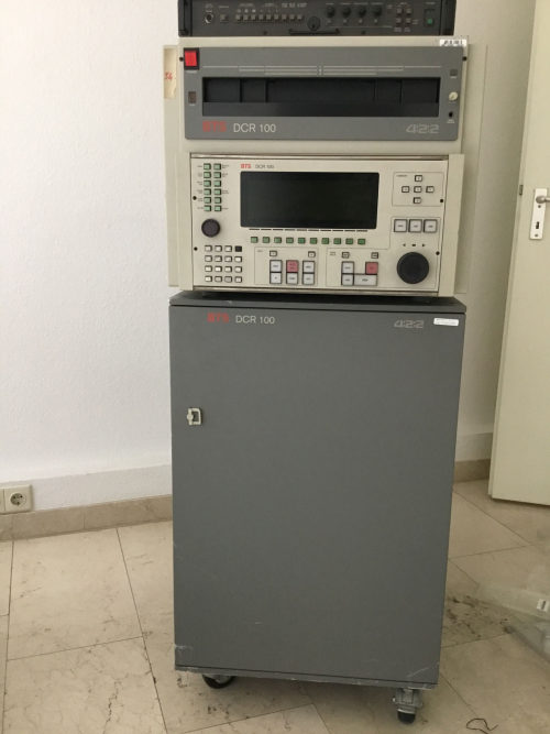 BTS DCR-100 D1, Digitaler Videorekorder, Broadcast Systems Integration BTS GmbH, Darmstadt, 198 ...