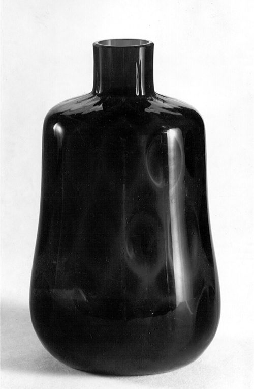 Staatl. Glasfachschule Zwiesel (Künstler*in), "Birnenförmige" Vase, 1965