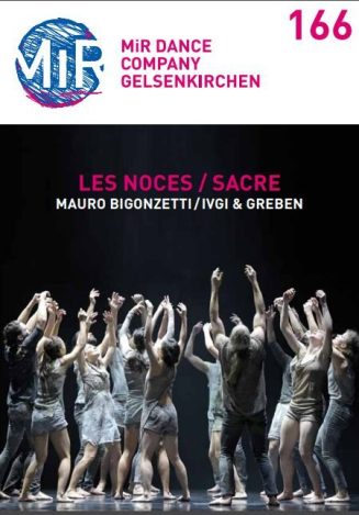 Programmheft (Umschlag) zu "Les Noces / Sacre" von Maurizio Bigonzetti / Ivi & Bergman. Premier ...