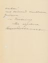 Korrespondenz Therese Rothauser an Schauspielhaus Düsseldorf, 1915-1916