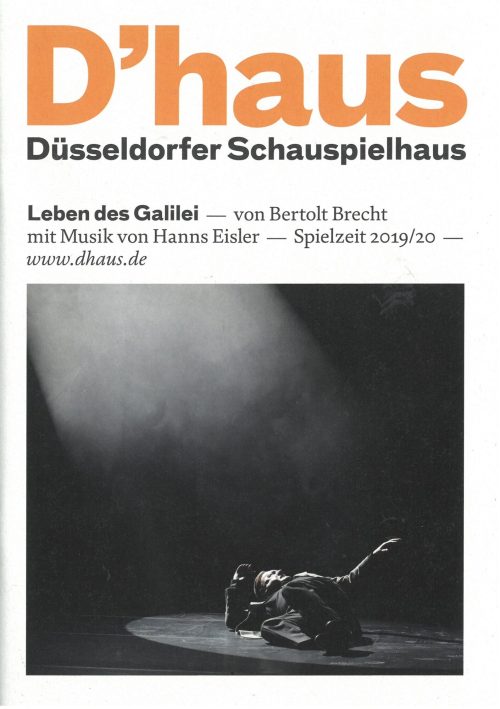 Programmheft zu "Leben des Galilei" von Bertolt Brecht. Premiere am 26. Januar 2020 im Großen H ...