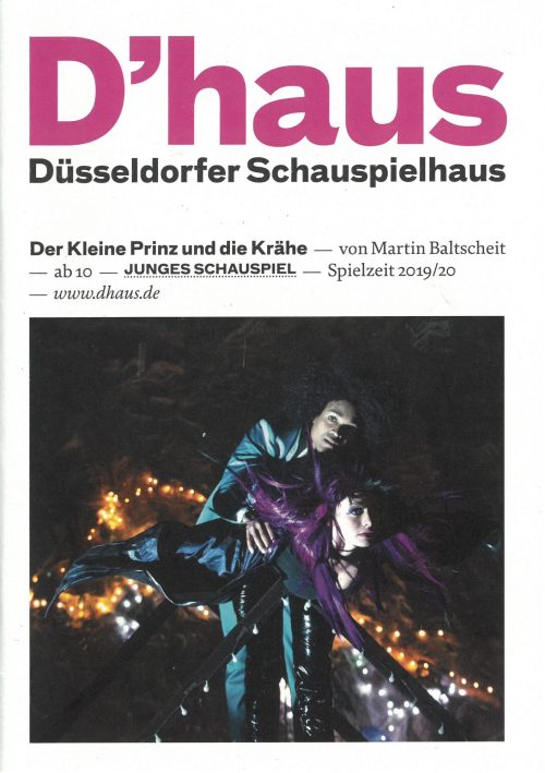 Programmheft zu "Der kleine Prinz und die Krähe" von Martin Baltscheit. Premiere am 15. Septemb ...