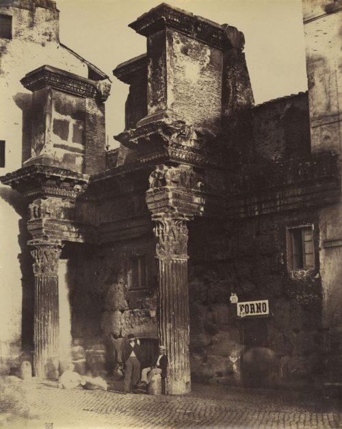 Unbekannt (Künstler*in), Die Kolonnade, Rom, Nerva Forum oder Forum Transitorium, Rom, ca. 1865