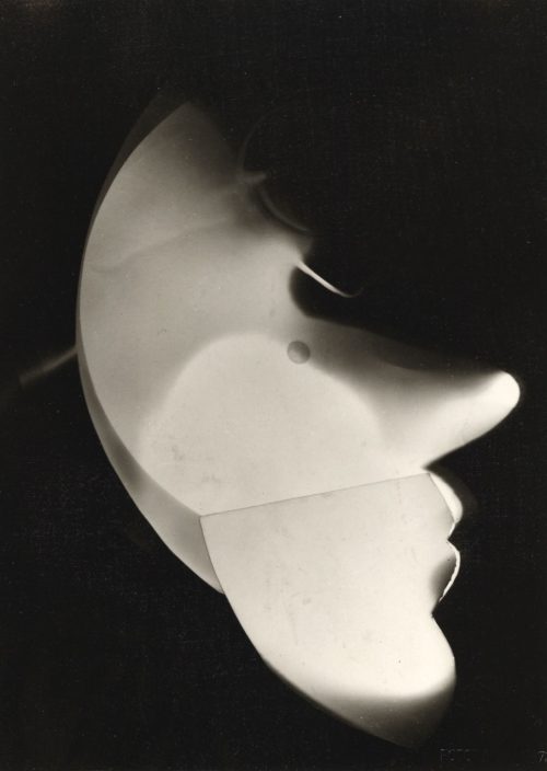 László Moholy-Nagy (Künstler*in), Fotogramm und Collage, Selbstbildnis, 1926