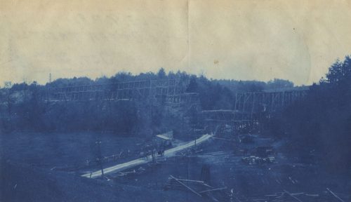 Unbekannt (Künstler*in), T. L.- E. & P. Ry.: Little Otter Trestle. Oct. 20th. 95, 1895