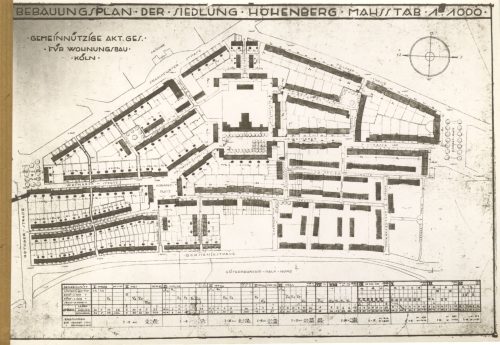 Hugo Schmölz (Künstler*in), Bebauungsplan der Siedlung Höhenberg, ca. 1929